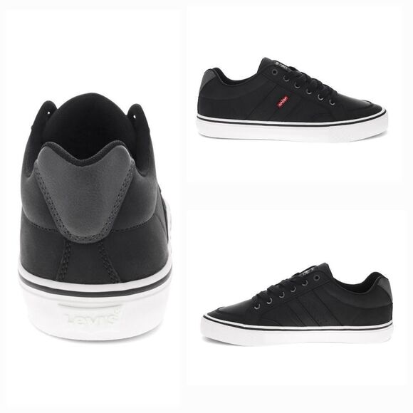 🇬🇪🔸️NWT Levi's Black Avery Sneakers Men's Size 9.5 - Picture 11 of 12